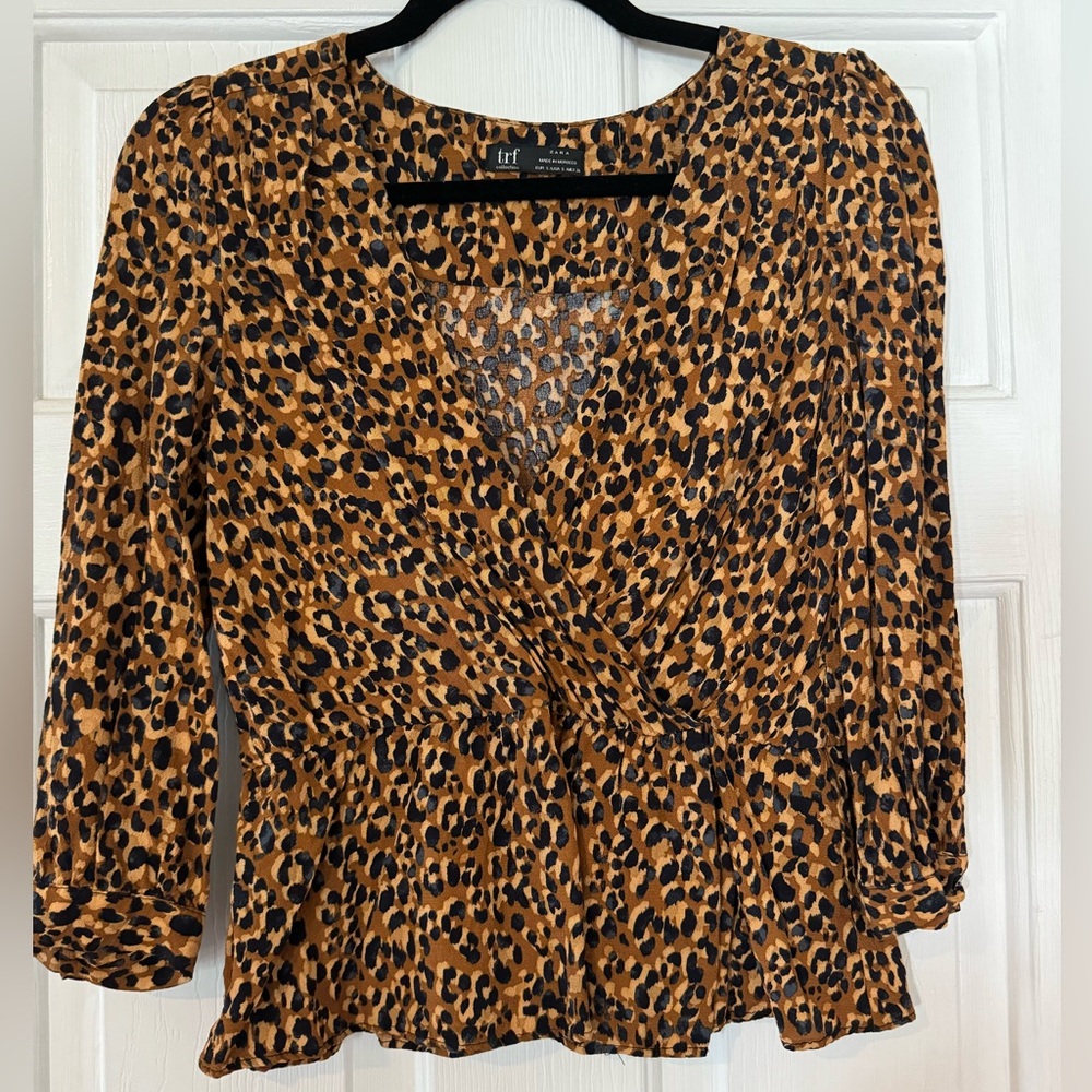 Zara Animal Print Top